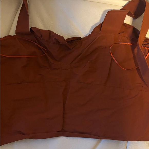 Chloe Ruffle Bralette Camisole Bustier with Gathers and Back Bow - Picture 12 of 13